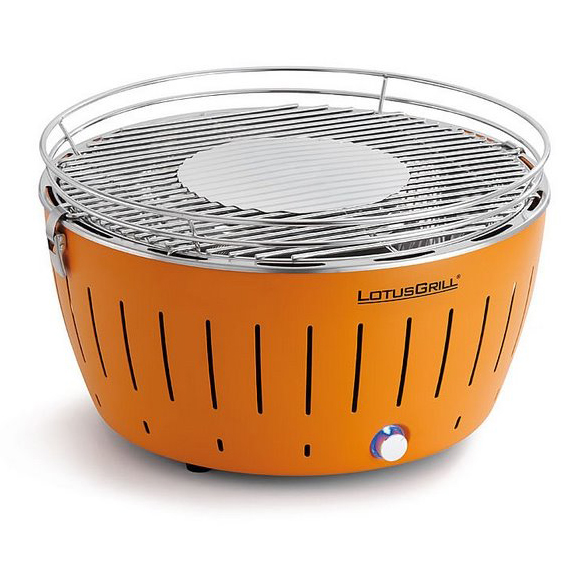 Stalinė kepsninė šildoma anglimi, oranžinės spalvos, LotusGrill
