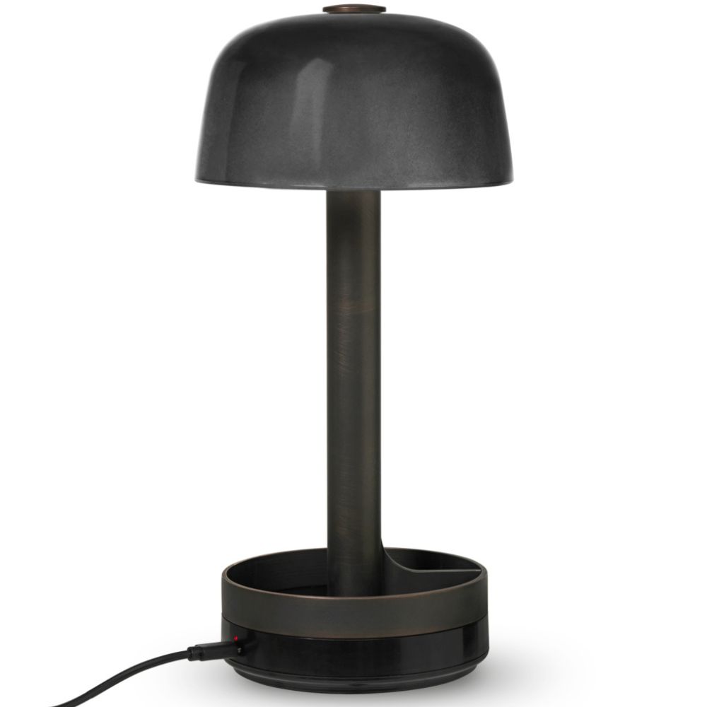 Nešiojamas stalinis šviestuvas SOFT SPOT 24,5 cm, LED, dūminio stiklo, Rosendahl