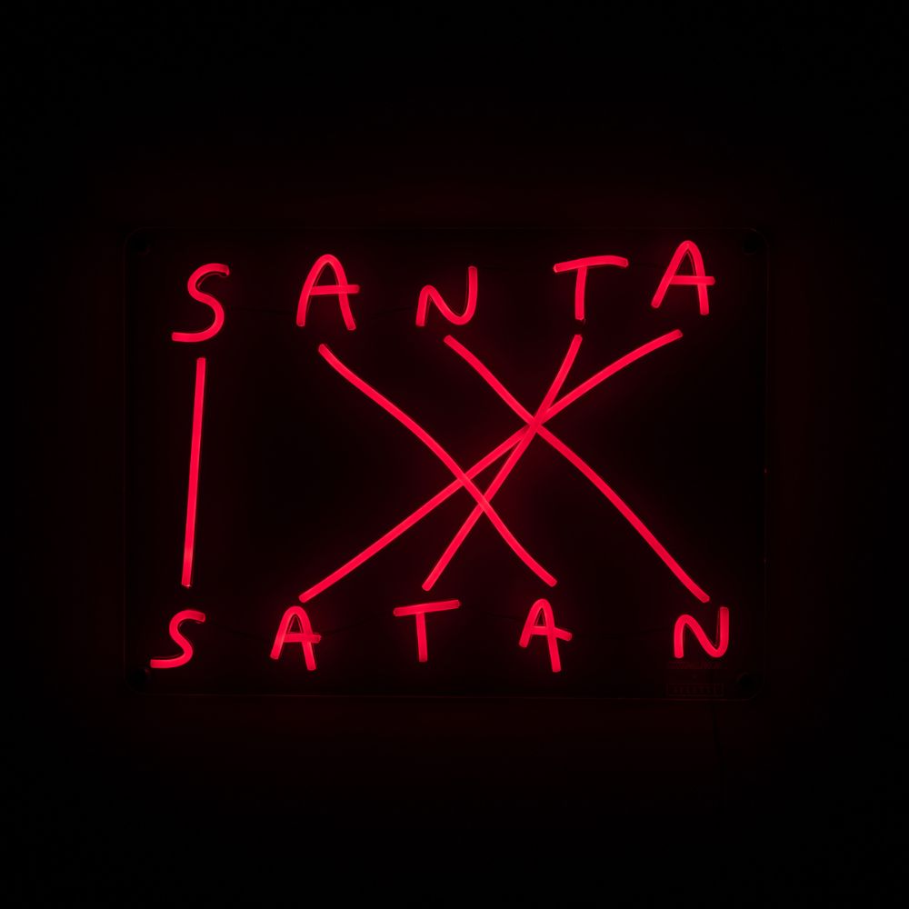 LED sienos dekoracija SANTA-SATAN 52 cm, Seletti