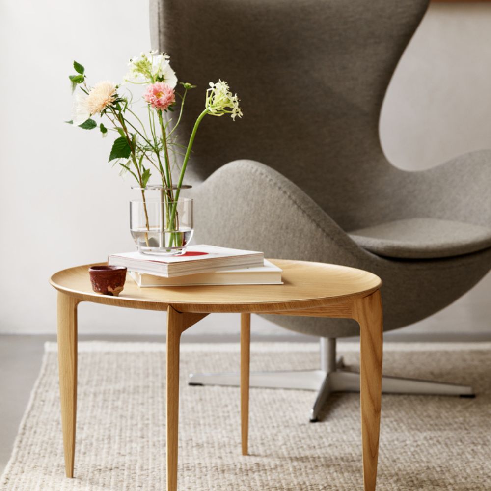 Vaza IKEBANA 13 cm, sidabro spalvos, stiklas, Fritz Hansen