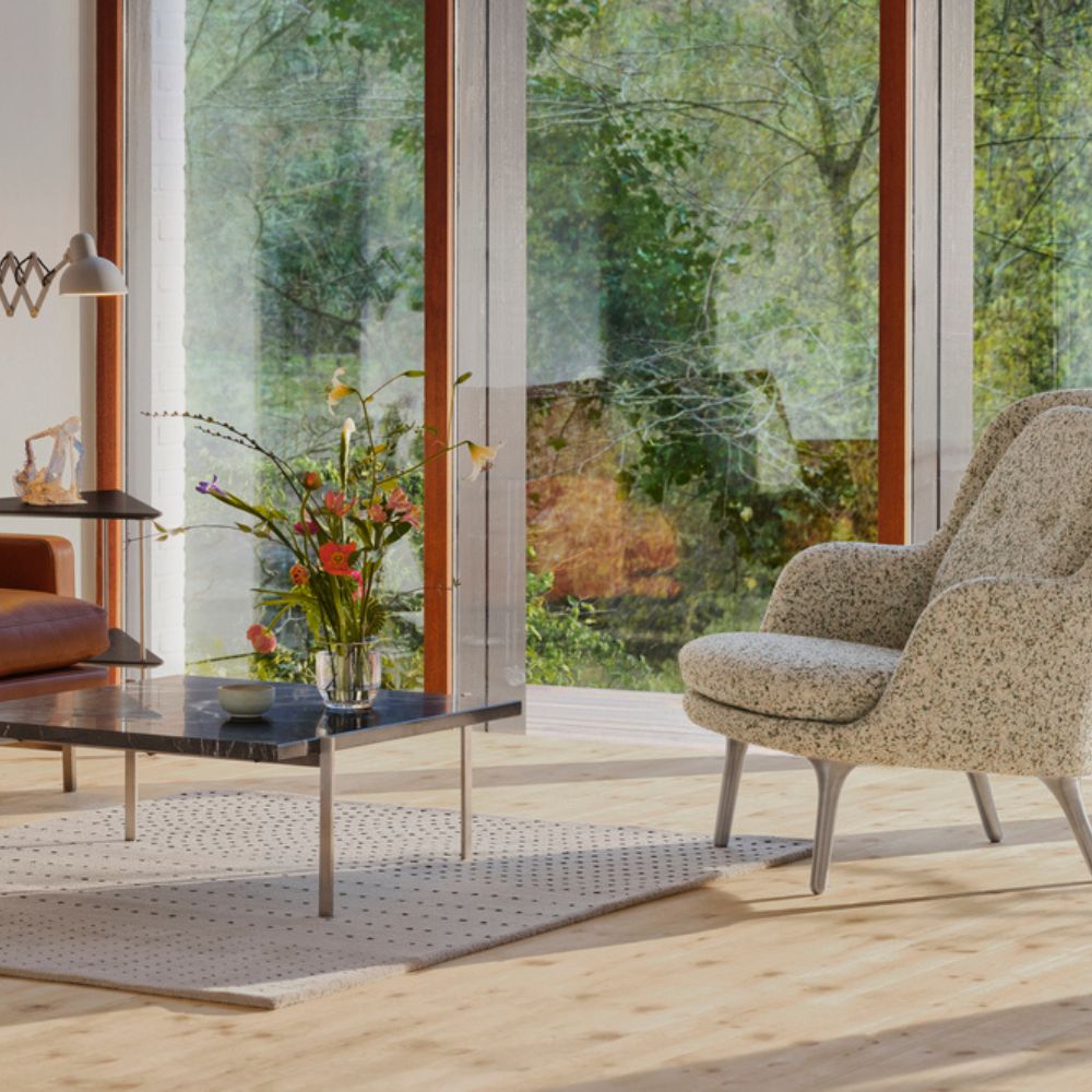 Vaza IKEBANA 13 cm, sidabro spalvos, stiklas, Fritz Hansen