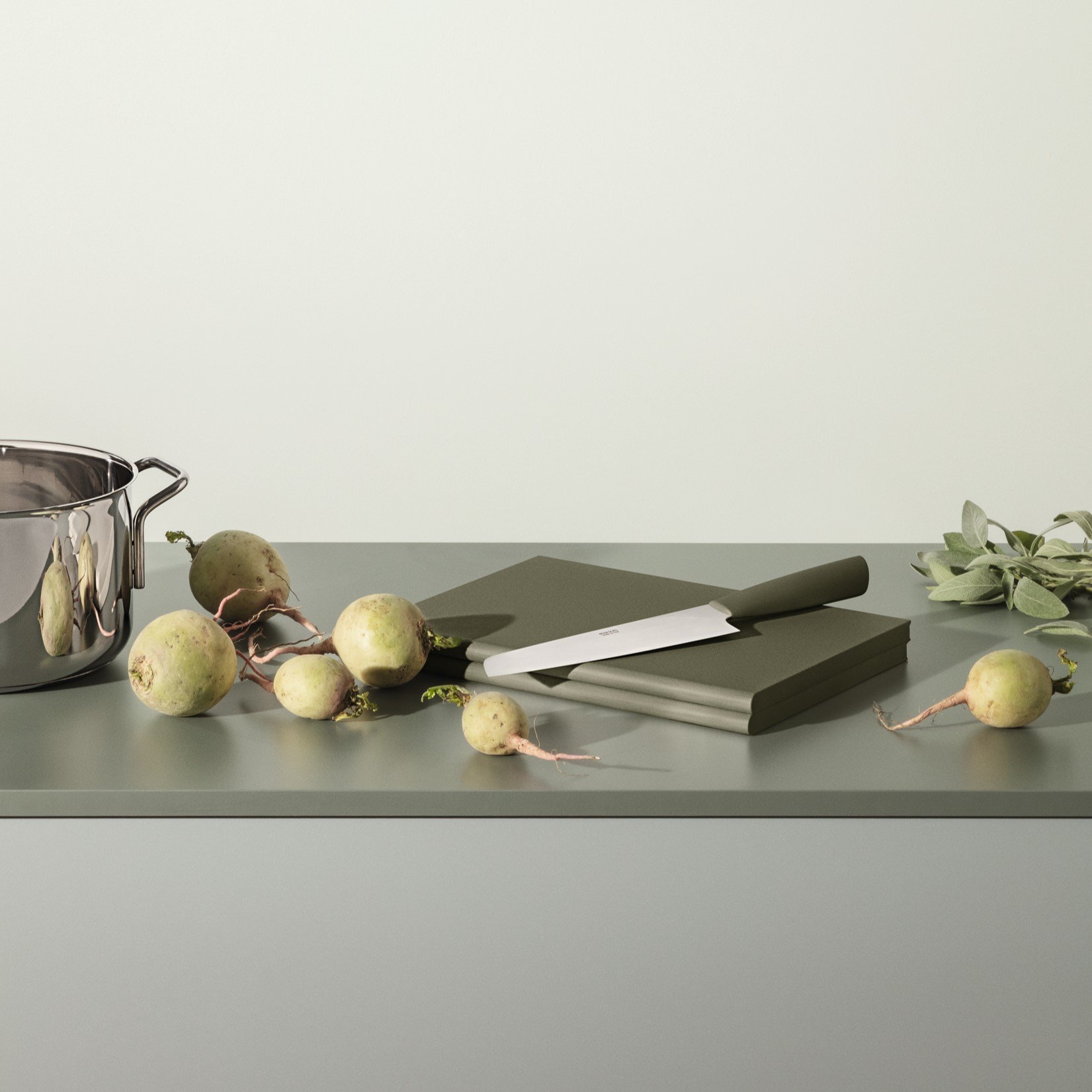 Pjaustymo lentelė DOUBLE UP GREEN TOOL 29,5 x 43 cm, magnetinė, žalios spalvos, plastikas, Eva Solo