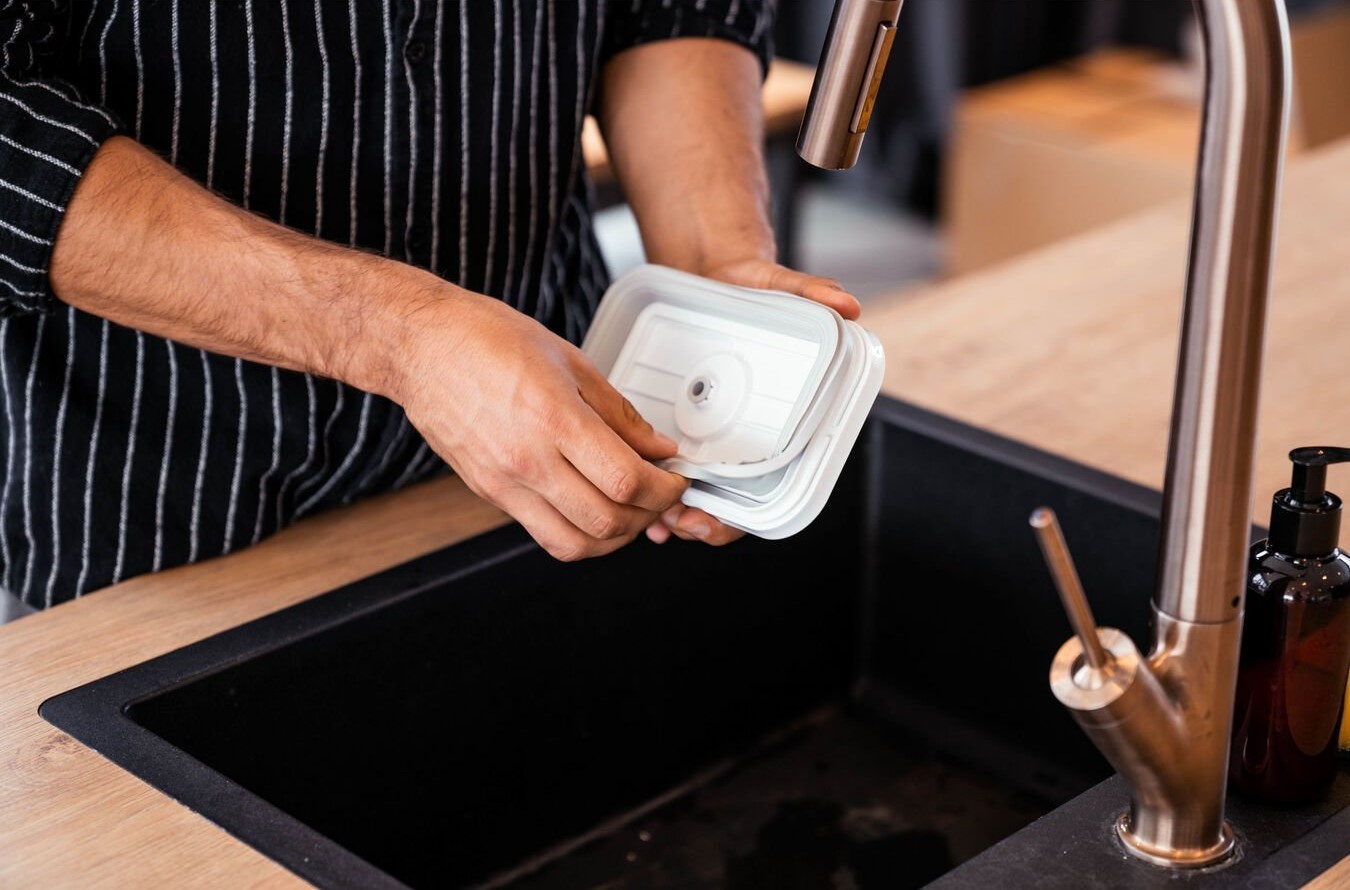 Maisto vakuuminis indas FRESH & SAVE M 1,1 l, baltos spalvos, plastikas, Zwilling