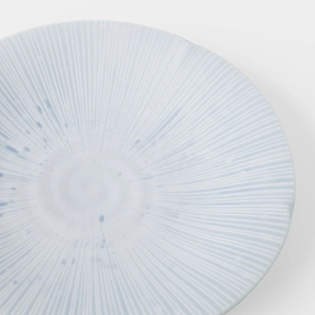 Papildoma lėkštė ICE BLUE 22 cm, mėlynos splavos, MIJ