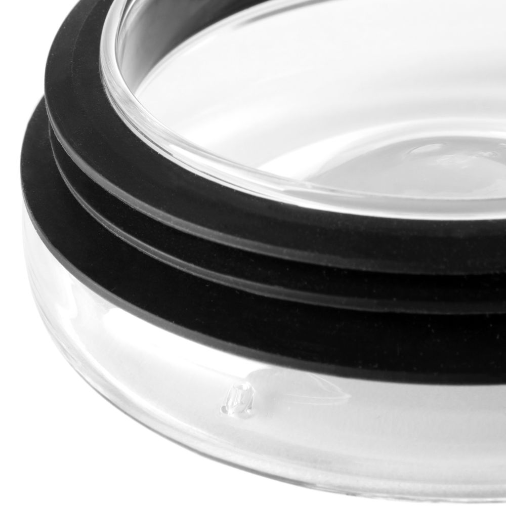 Kelioninis puodelis MINIMA 450 ml, juodos spalvos, stiklas, Viva Scandinavia