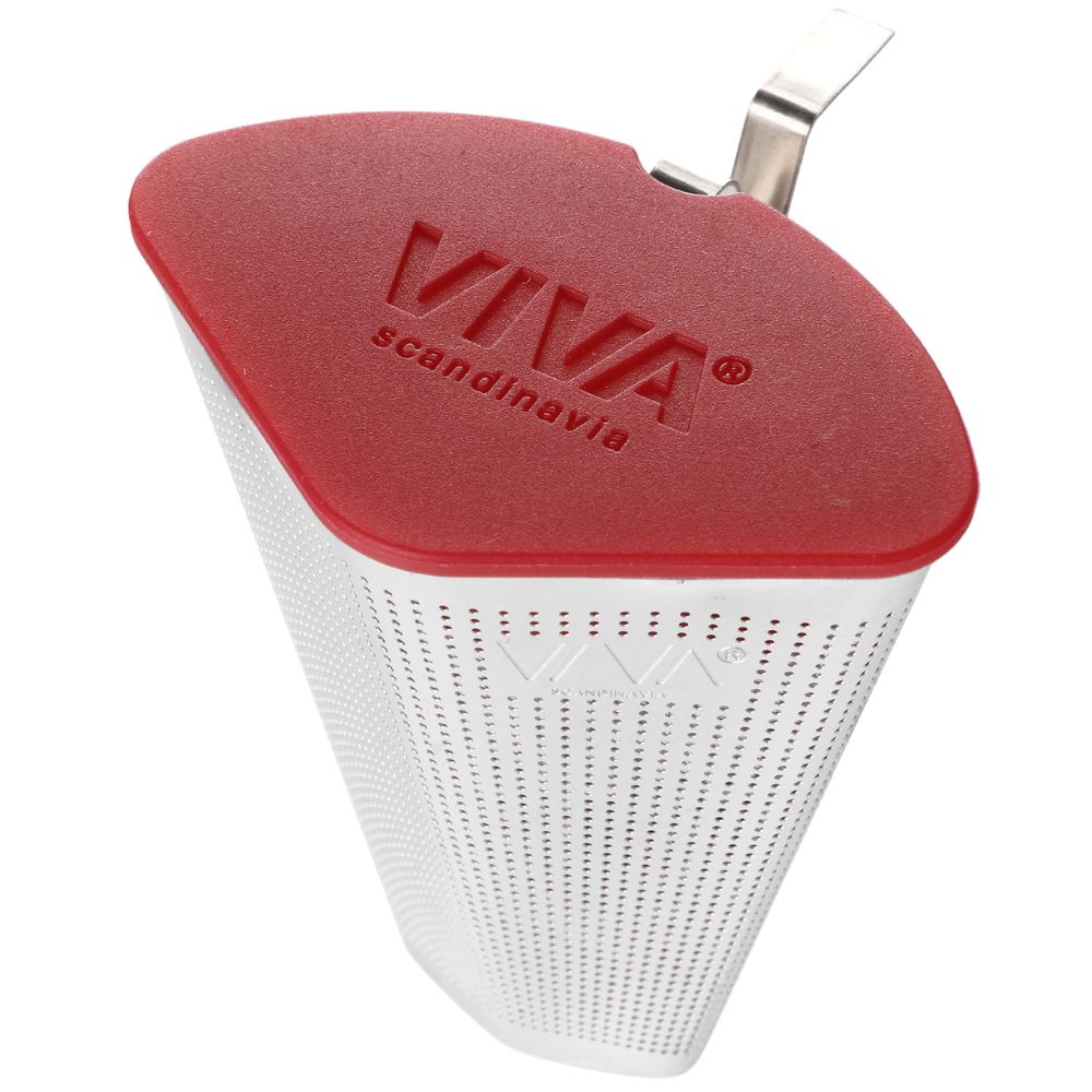 Arbatžolių infuzorius INFUSION 9 cm, raudonos spalvos, nerūdijantis plienas, Viva Scandinavia