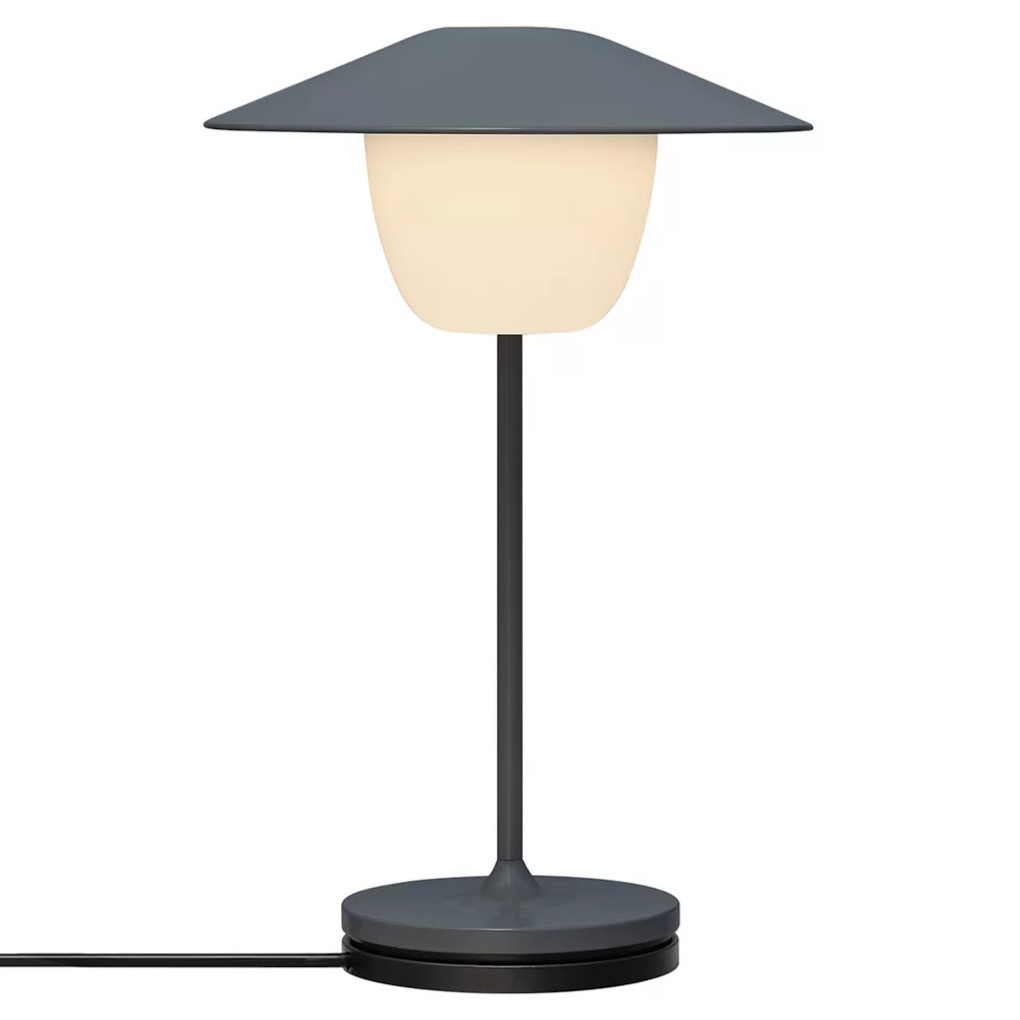 Nešiojamas stalinis šviestuvas ANI MINI 21 cm, LED, magneto pilkumo, aliuminis, Blomus