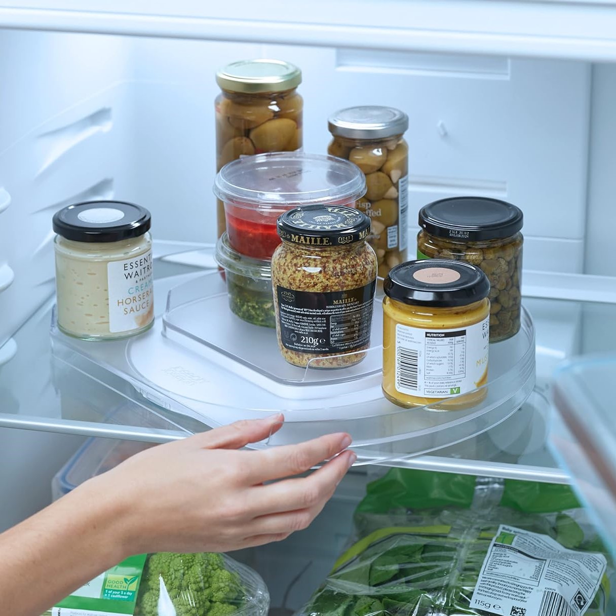 Šaldytuvo tvarkymo priemonė FRIDGESTORE 851666 33 cm, baltos spalvos, plastikas, Joseph Joseph