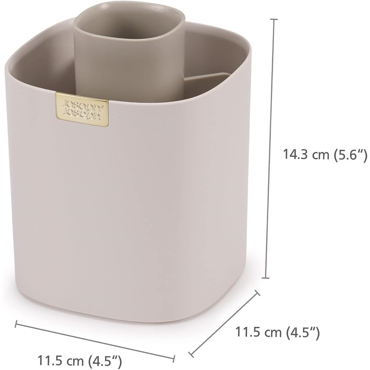 Kosmetikos tvarkyklė VIVA 75008 14 cm, kreminės spalvos, plastikas, Joseph Joseph