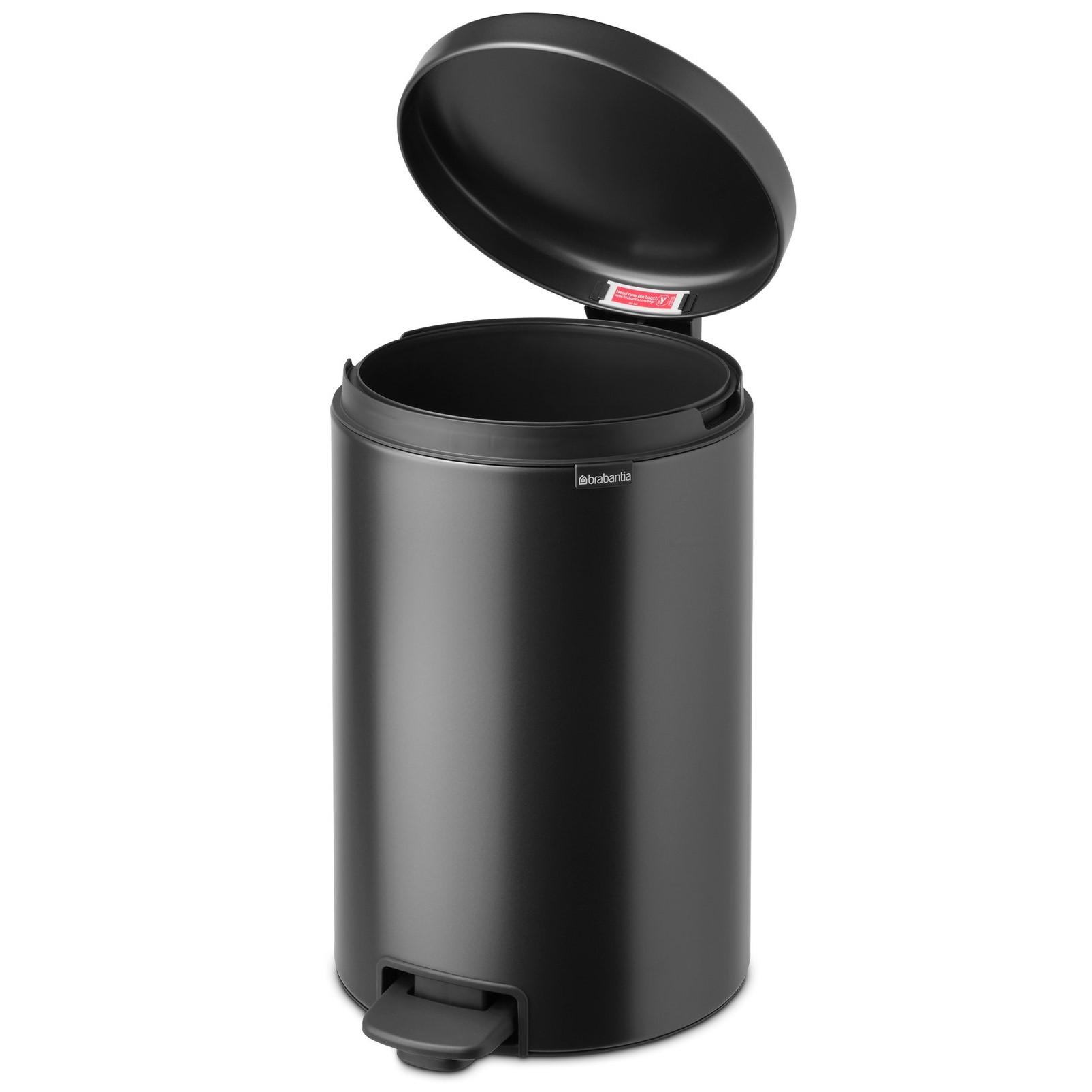 Šiukšliadėžė su pedalu NEWICON 20 l, pilkos spalvos, plienas, Brabantia