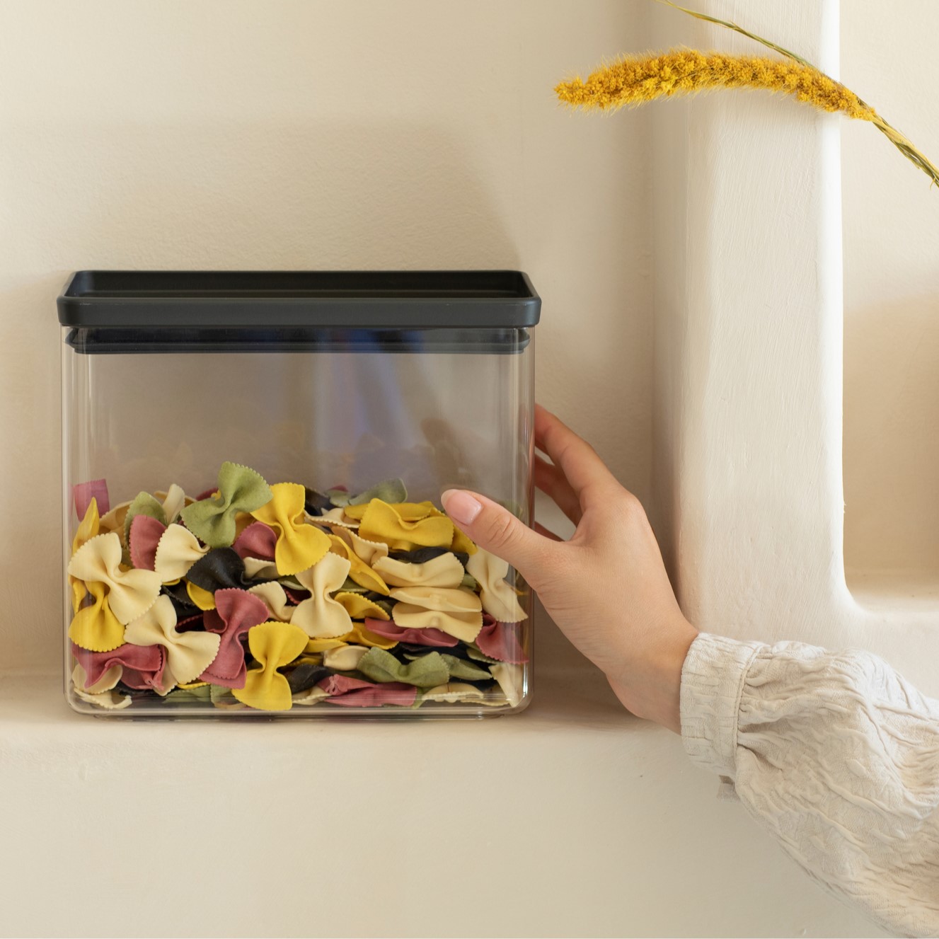 Maisto laikymo indas TASTY PLUS 3,5 l, tamsiai pilkos spalvos, plastikas, Brabantia