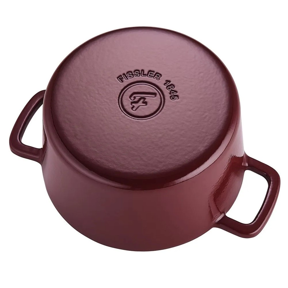 Virimo puodas MOMENTS 20 cm, bordo spalvos raudona, ketus, Fissler