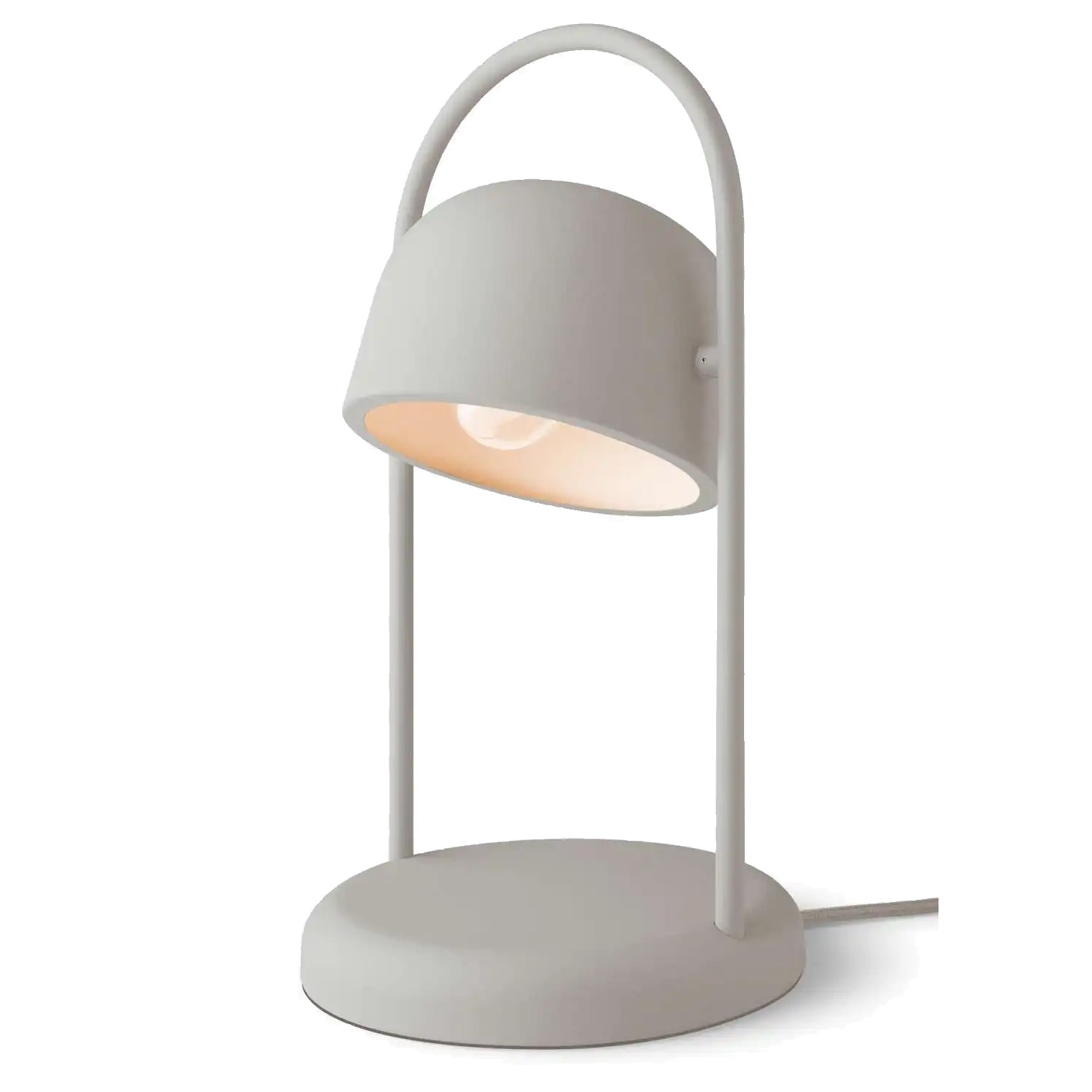 217073 3 stolni svitidlo quay 40 cm seda ocel eva solo