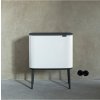 Sensorinė šiukšliadėžė BO 11 + 23 l, balta, Brabantia