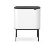 Sensorinė šiukšliadėžė BO 11 + 23 l, balta, Brabantia