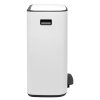 Šiukšliadėžė su pedalu BO 2 x 30 l, balta, Brabantia