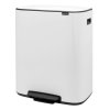 Šiukšliadėžė su pedalu BO 2 x 30 l, balta, Brabantia