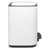 Šiukšliadėžė su pedalu BO 3 x 11 l, balta, Brabantia