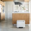 Šiukšliadėžė su pedalu BO 3 x 11 l, balta, Brabantia