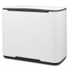 Šiukšliadėžė su pedalu BO 11 + 23 l, balta, Brabantia