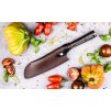 Peilio įmova Santoku peiliui 18 cm, odinė, Forged