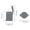 Šiukšliadėžė su pedalu NEWICON 5 l, šviesiai mėlyna, Brabantia