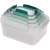 Virtuvinis laikymo stiklainis NEST 81127, 5 vnt. rinkinys, žalia, plastikas, Joseph Joseph