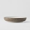 Desertinė lėkštė CRAZED GREY 22 cm, su aukštu kraštu, MIJ