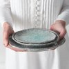 Desertinė lėkštė AQUA SPLASH 17 x 11 cm, ovali, mėlyna, MIJ
