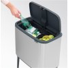 Sensorinė šiukšliadėžė BO 11 + 23 l, matinis plienas, Brabantia