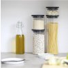 Virtuvinis produktų laikymo stiklainis 1,1 l, su pilku dangteliu, stiklas, Brabantia