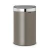 Sensorinė šiukšliadėžė TOUCH BIN NEW 40 l, platininė / sidarbrinė, Brabantia