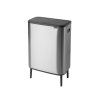 Sensorinė šiukšliadėžė BO 2 x 30 l, matinis plienas, Brabantia