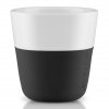 Espresso puodelis 80 ml, 2 vnt. rinkinys, su silikoniniu uždangalu, anglies juodos spalvos, Eva Solo