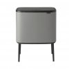 Sensorinė šiukšliadėžė BO TOUCH BIN 3 x 11 l, mineralinė pilka, Brabantia