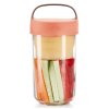 Priešpiečių indas JAR TO GO 600 ml, koralas, Lékué