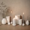 Vaza 25 cm, balta, porcelianas, Lyngby