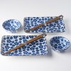 Sušių valgymo rinkinys BLUE PLUM DESIGN, 6 vnt., MIJ