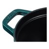 Žemas puodas 31 cm, jūros mėlynos spalvos, ketaus, Staub