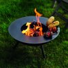 Laužavietės žiedas FLAMES 58 cm, juodas, Philippi