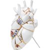 Vaza KINTSUGI LOVE IN BLOOM 25 cm, balta, Seletti