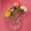Vaza LOVE IN BLOOM 25 cm, stiklas, Seletti