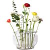 Vaza IKEBANA 24 cm, sidabro spalvos, stiklas, Fritz Hansen