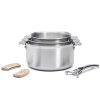 Puodas ALCHIMY LOQY 24 cm, sidabro spalvos, nerūdijantis plienas, de Buyer