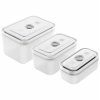 Maisto vakuuminiai indų FRESH & SAVE 3 vnt. rinkinys, baltos spalvos, plastikiniai, Zwilling