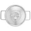 Aukštas puodas PURE 20 cm, sidabro spalvos, nerūdijantis plienas, Fissler