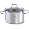 Aukštas puodas VISEO 20 cm, sidabro spalvos, nerūdijantis plienas, Fissler
