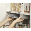 Virtuvinės spintelės tvarkyklė CUPBOARDSTORE 26 cm, skirtas plėvelėms ir maišeliams, pilkos spalvos, Joseph Joseph