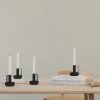 Pietų žvakės laikiklis IDA 10 cm, juodos spalvos, geležis, Stelton