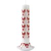 Stulpinės žvakės laikiklis GUIRLANDE 12 cm, raudonos spalvos, porcelianinis, Bjørn Wiinblad